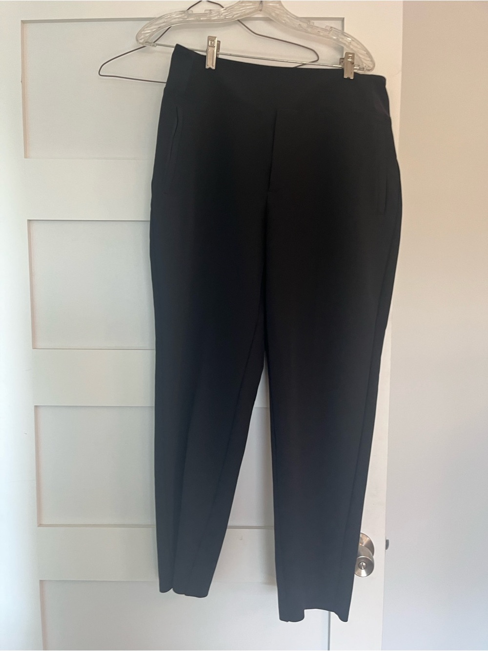 Athleta Classic Black Straight leg pants, pull-on, performance material - 12